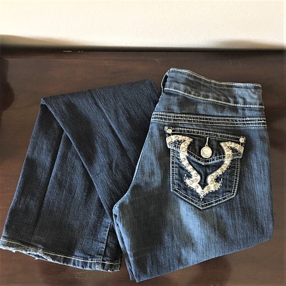 Wax Jean Denim - WAX PREMIUM JEANS - Distressed/Embellished Size 5